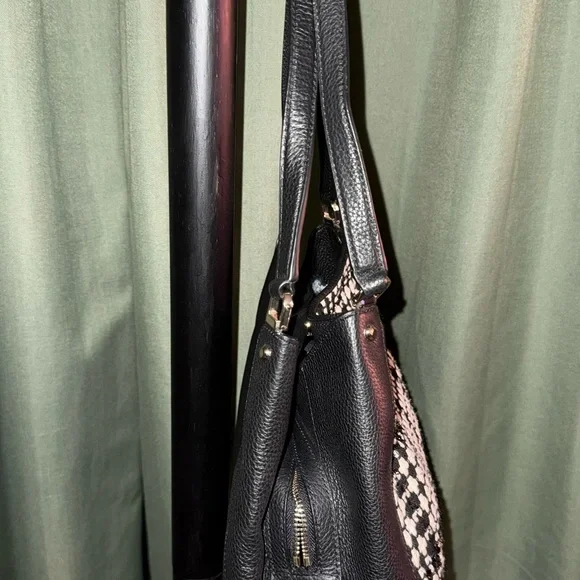 Kate Spade Black and White Patterned Shoulder Bag glitter - Picture 4 of 7